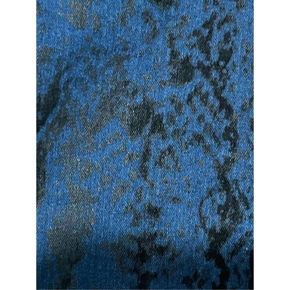 Free People Velvet Flocked Skinny Jeans Blue With Black Flocking Size 29 - Picture 5 of 5
